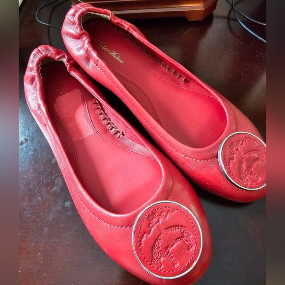 Brooks Brothers Red Ballet Leather Flats size 8 EUC - Picture 5 of 12